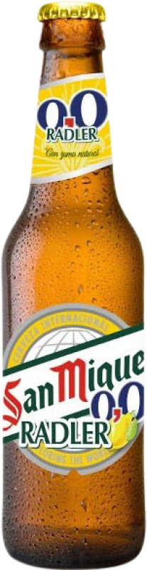 Bière Boîte de 24 unités San Miguel Radler 0,0 Bouteille Tiers 33 cl Sans Alcool.