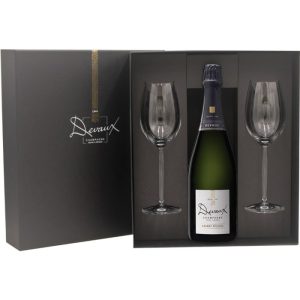 Champagne Devaux – Grande Réserve Brut avec 2 Flûtes pas cher